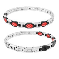 Bracciale Rosso Amante Uomo Nivola in Acciaio UBR624FR - UBR624FR